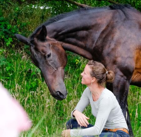 Nancy and her mare deep trust